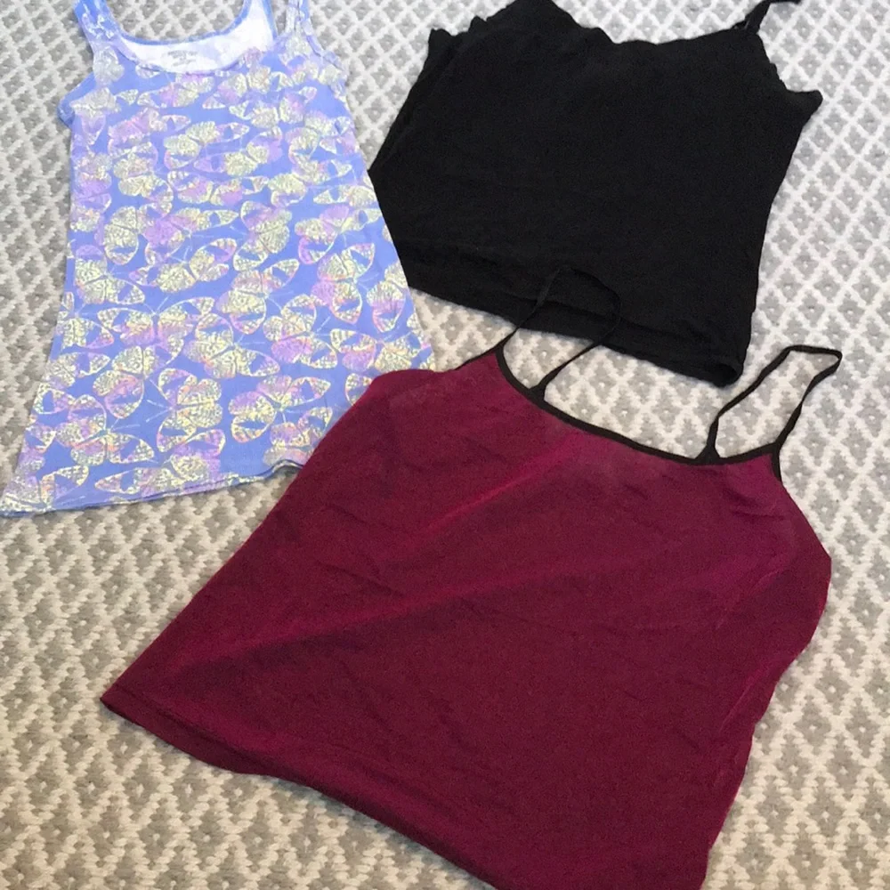 Free People Guess Target Butterfly Guess Tank Top Camisole 3pc